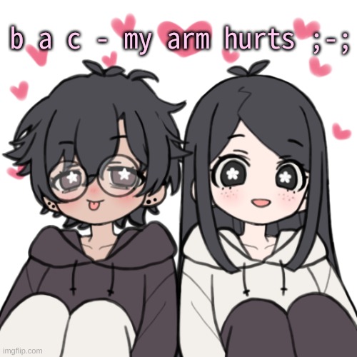 I dont know why but it hurt a lot more than last time- | b a c - my arm hurts ;-; | image tagged in breads bread and wonderboo temp | made w/ Imgflip meme maker