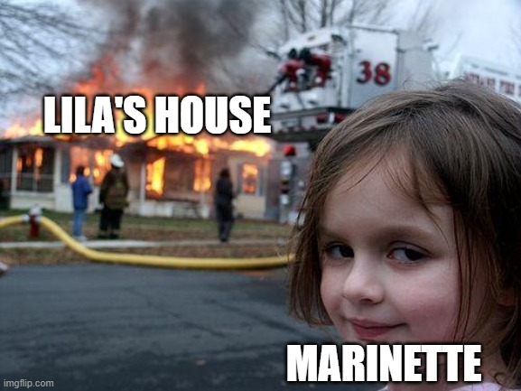 mlb memes | LILA'S HOUSE; MARINETTE | image tagged in memes,disaster girl | made w/ Imgflip meme maker