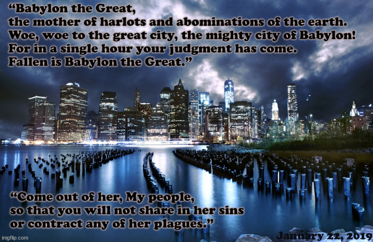 Babylon the Great | image tagged in memes,judgment,nyc,new york city,twin towers,news | made w/ Imgflip meme maker