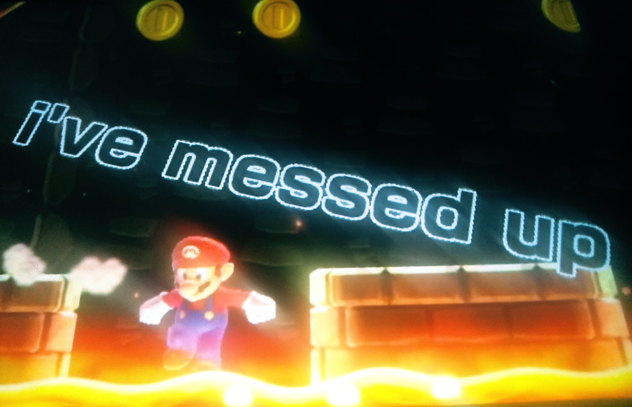 Mario i've messed up Blank Meme Template