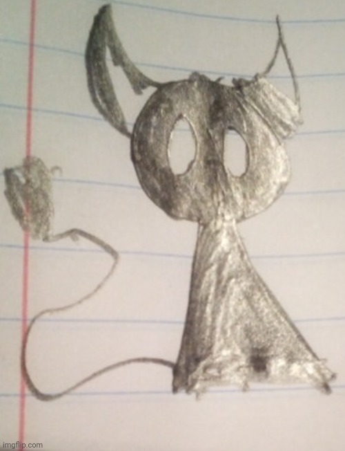 I made her in my school notebook | made w/ Imgflip meme maker
