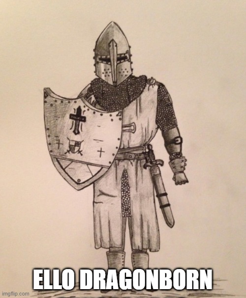 my oc | ELLO DRAGONBORN | image tagged in my oc | made w/ Imgflip meme maker