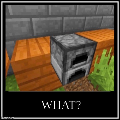 How? | WHAT? | image tagged in minecraft,memes | made w/ Imgflip meme maker