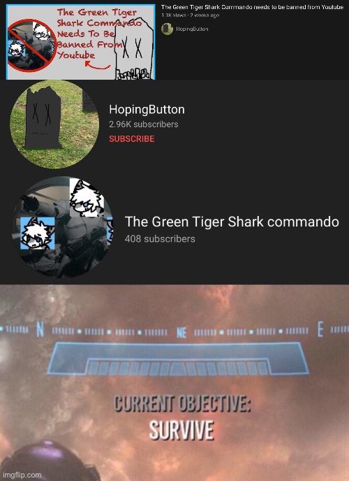 We’ll be right back | image tagged in current objective survive,halo,furry memes,anti furry,oh shit | made w/ Imgflip meme maker