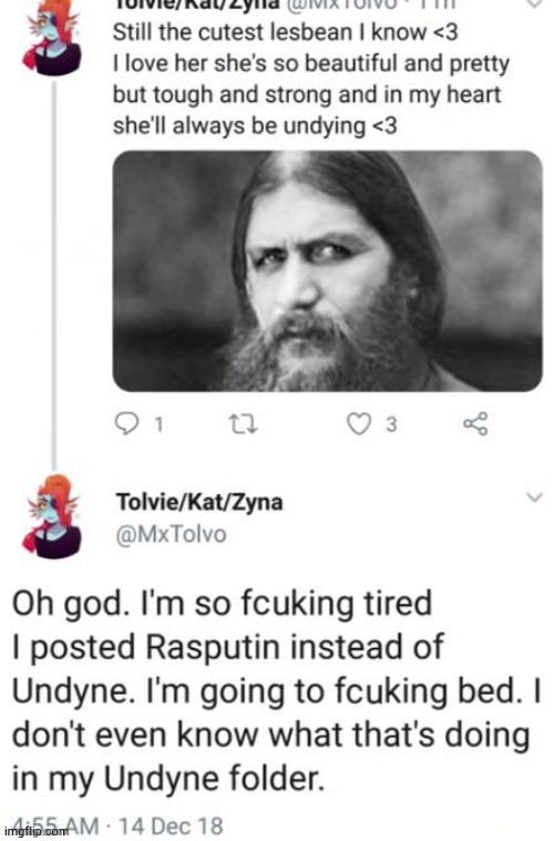 There is 1 rasputin among us | made w/ Imgflip meme maker