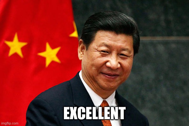 Xi Jinping | EXCELLENT | image tagged in xi jinping | made w/ Imgflip meme maker
