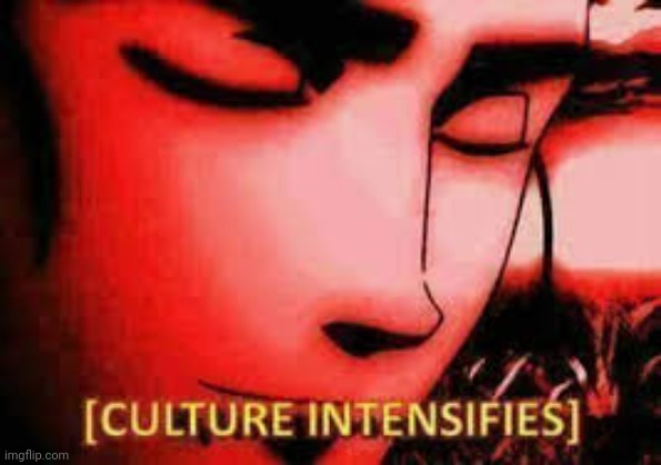 Culture intensifies | image tagged in culture intensifies | made w/ Imgflip meme maker