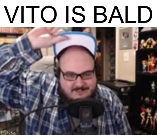 HMMM | VITO IS BALD | image tagged in funny | made w/ Imgflip meme maker