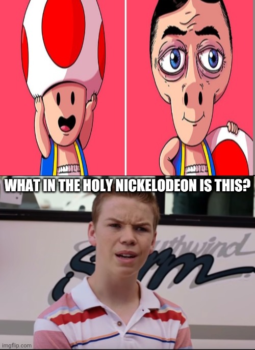 Why does this even exist? | WHAT IN THE HOLY NICKELODEON IS THIS? | image tagged in funny meme,cursed image,you guys are getting paid | made w/ Imgflip meme maker