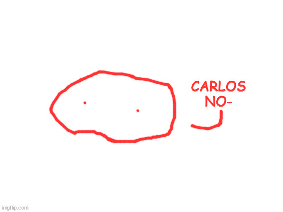 Blank White Template | CARLOS NO- | image tagged in blank white template | made w/ Imgflip meme maker
