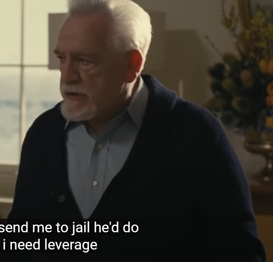 Old man saying he needs leverage Blank Meme Template