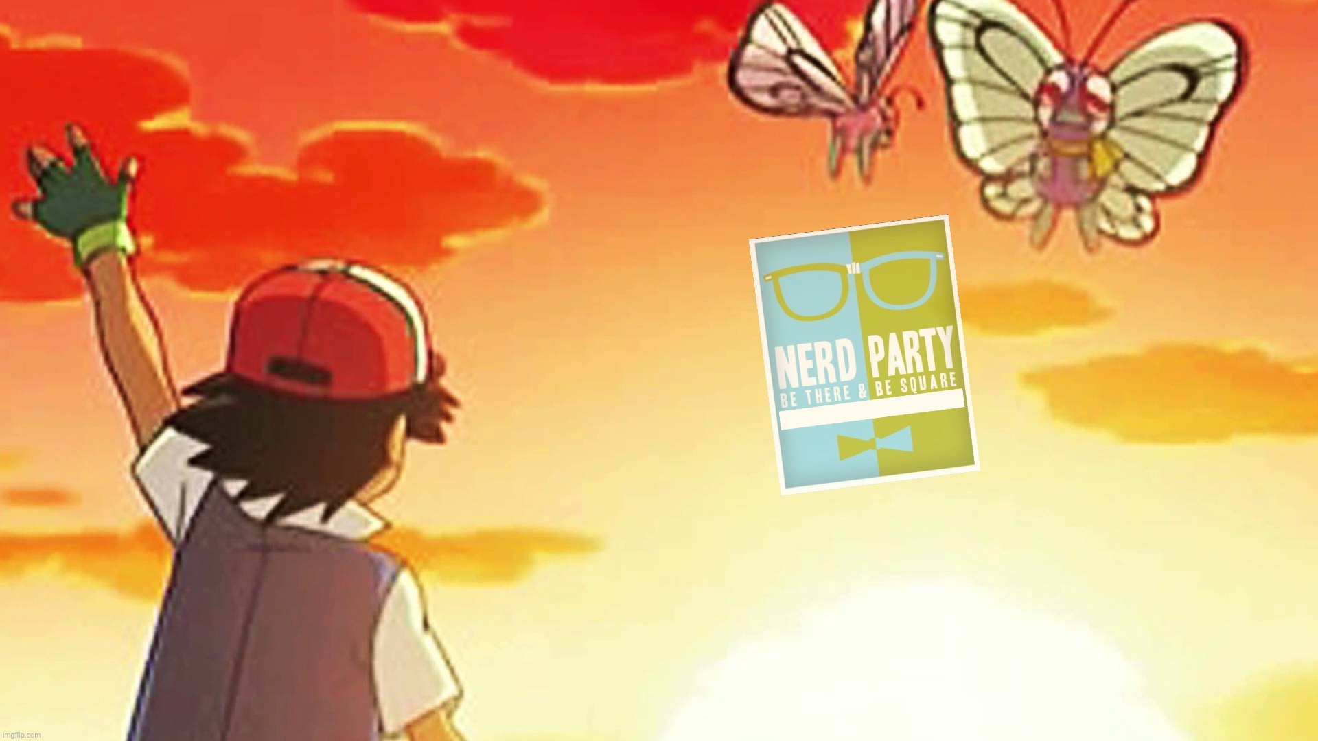 Bye bye nerd party Blank Meme Template