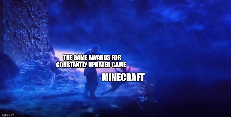 why was Fortnite there not Minecraft? | image tagged in minecraft | made w/ Imgflip meme maker