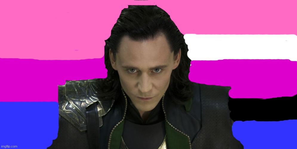 made this bc i found out loki is bi and genderfluid. | image tagged in bisexual,genderfluid,loki | made w/ Imgflip meme maker