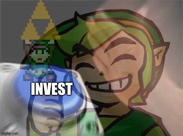 Link invest | image tagged in link invest | made w/ Imgflip meme maker