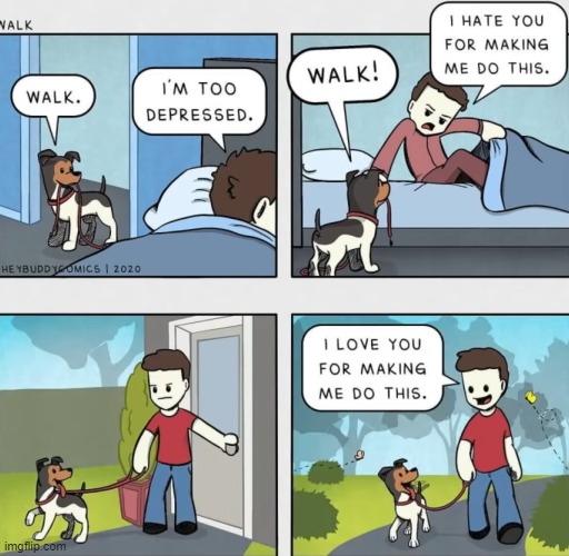 the dogs always cheer us up | image tagged in dogs,comics | made w/ Imgflip meme maker