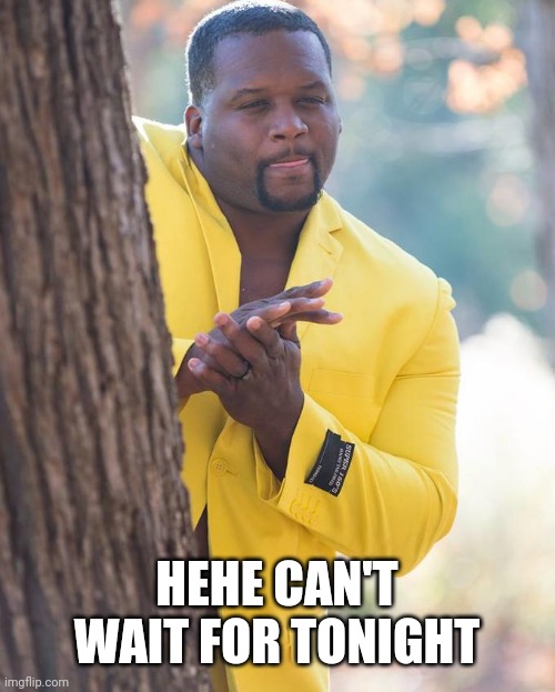 Anthony Adams Rubbing Hands | HEHE CAN'T WAIT FOR TONIGHT | image tagged in anthony adams rubbing hands | made w/ Imgflip meme maker