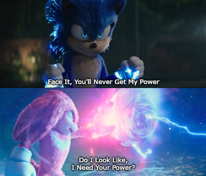 Do I look like I need your power? Sonic Movie 2 Meme - Sprite Animation, Do I Look Like I Need Your Power?