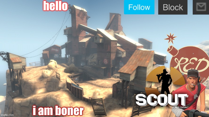 sory for poor languaje | hello; i am boner | image tagged in scouts 4 announcement temp | made w/ Imgflip meme maker