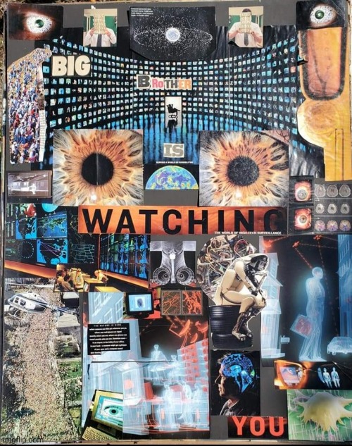 Big Brother Collage | image tagged in big brother,collage,government,newspaper,magazines,art | made w/ Imgflip meme maker