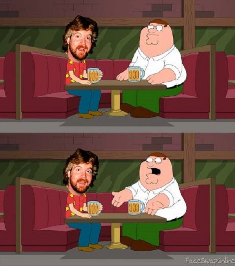 STEVO THE DEVO AND PETER GRIFFIN Blank Meme Template