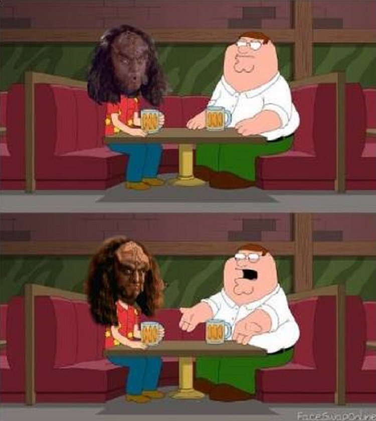 GOWRON AND PETER GRIFFIN, WHO STARTS A CONVO LIKE THAT Blank Meme Template