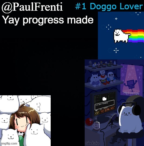 {Where are the normal squared brackets....?} | Yay progress made | image tagged in paul frenti template | made w/ Imgflip meme maker