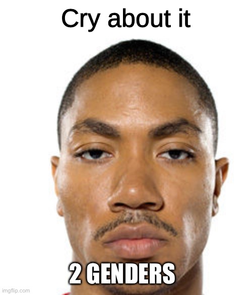 Cry about it | 2 GENDERS | image tagged in cry about it | made w/ Imgflip meme maker