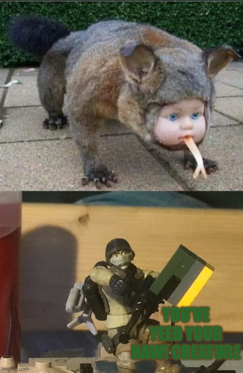 YOU’VE YEED YOUR HAW! CREATURE | image tagged in the ma duce kid | made w/ Imgflip meme maker