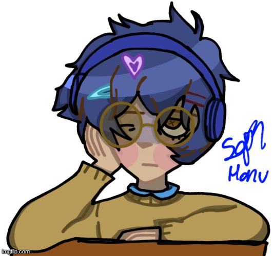 self portrait because mom says i'm not allowed to draw anyone else because apperently it's "offensive" | made w/ Imgflip meme maker