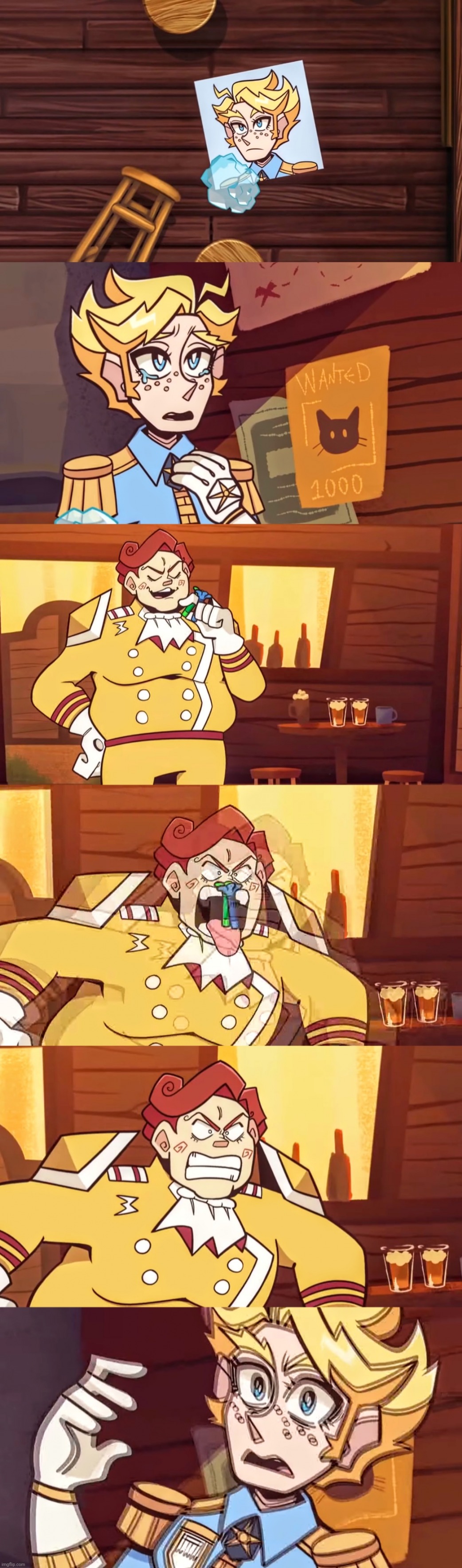 High Quality Percival King CONSUMED THE DEBAUCHERY Blank Meme Template