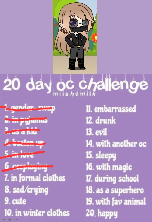 Liz’s cosplay | image tagged in gacha oc challenge | made w/ Imgflip meme maker
