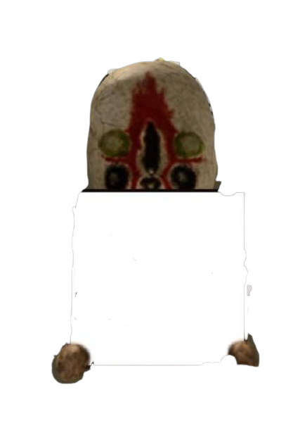SCP 173 with sign Blank Meme Template
