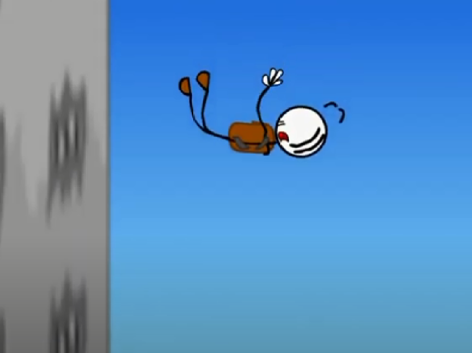 High Quality Henry Stickmin skydiving Blank Meme Template