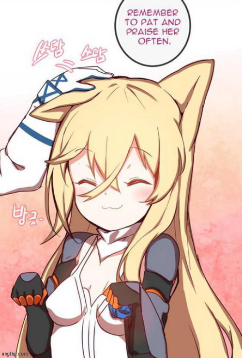 Remember to pat and praise her often | image tagged in remember to pat and praise her often | made w/ Imgflip meme maker