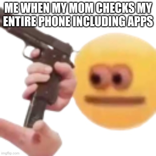 O_Ogun | ME WHEN MY MOM CHECKS MY ENTIRE PHONE INCLUDING APPS | image tagged in o_ogun | made w/ Imgflip meme maker