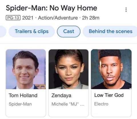 Spider-Man No Way Home Cast Blank Meme Template