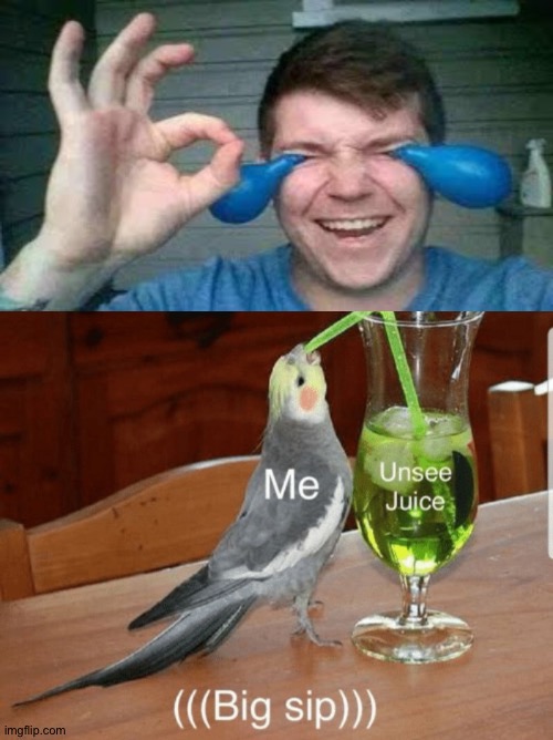 I- | image tagged in unsee juice,cursed emoji | made w/ Imgflip meme maker