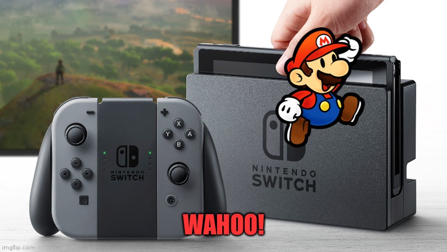 Nintendo Switch | WAHOO! | image tagged in nintendo switch | made w/ Imgflip meme maker