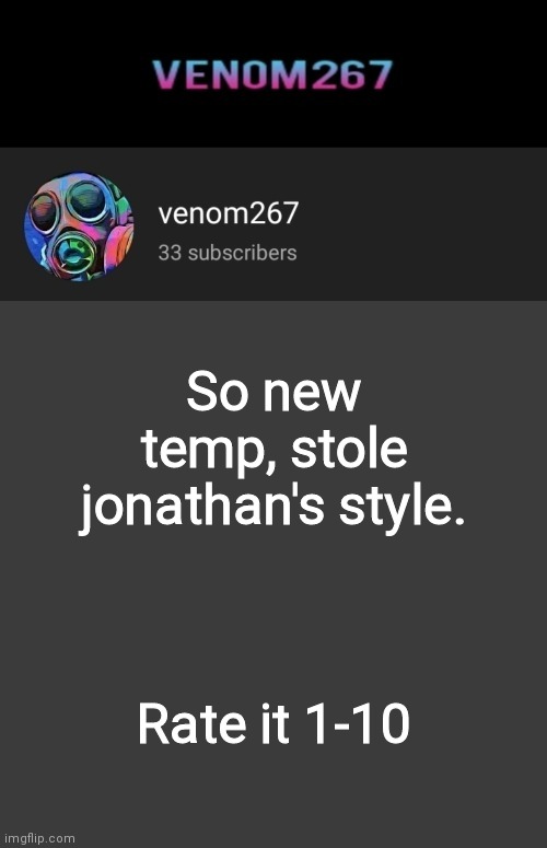 no a lot of effort for this temp, i'll try to improve it next time. | So new temp, stole jonathan's style. Rate it 1-10 | image tagged in akifhaziq youtube channel template | made w/ Imgflip meme maker