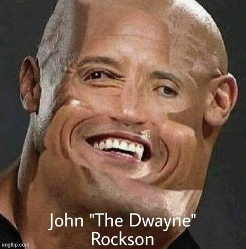 gm | image tagged in the dwayne | made w/ Imgflip meme maker