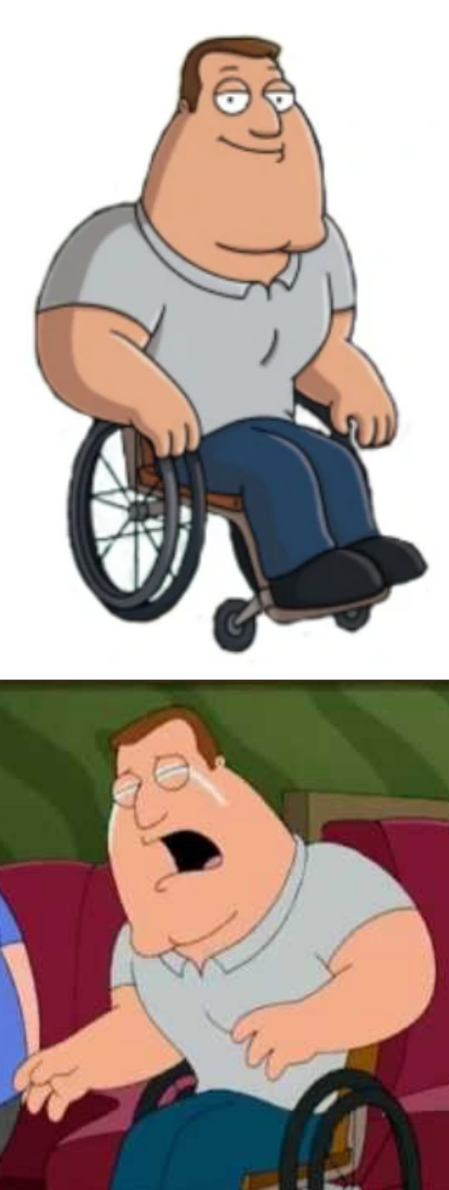 High Quality Joe Swanson watches something then cries Blank Meme Template