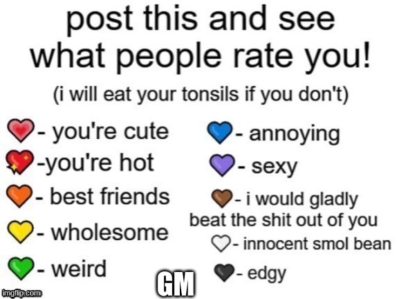 GM | made w/ Imgflip meme maker