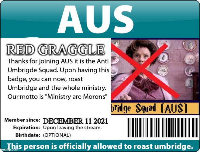 AUS | RED GRAGGLE; DECEMBER 11 2021 | image tagged in aus | made w/ Imgflip meme maker