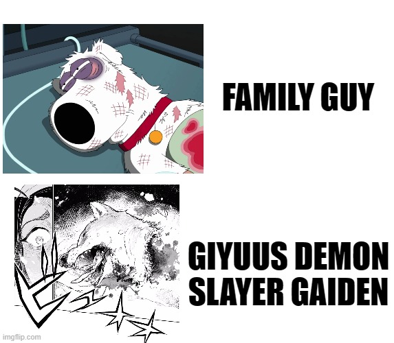 FAMILY GUY; GIYUUS DEMON SLAYER GAIDEN | made w/ Imgflip meme maker