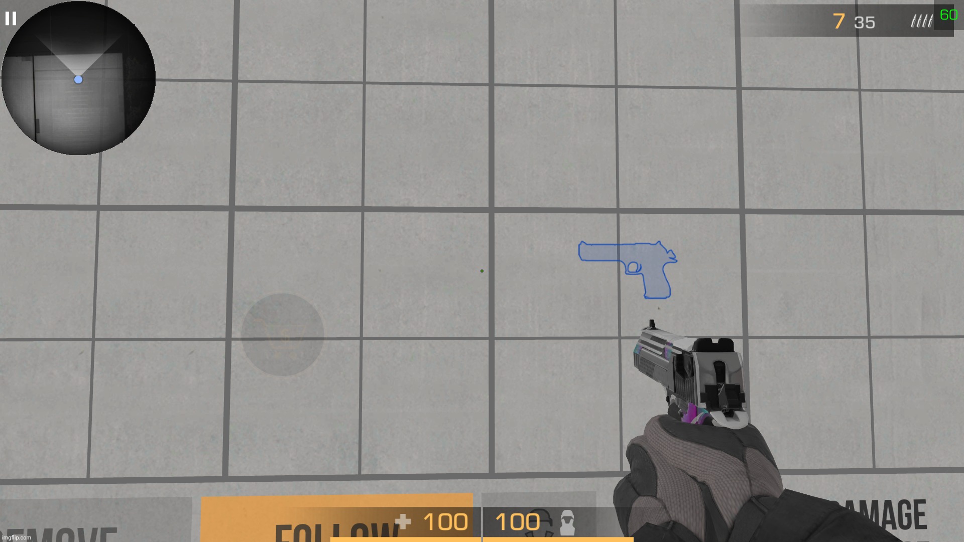 tiny crosshair but improves my accuracy. | made w/ Imgflip meme maker