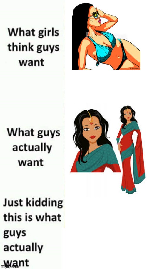 What girls think boys want | image tagged in what girls think guys want | made w/ Imgflip meme maker