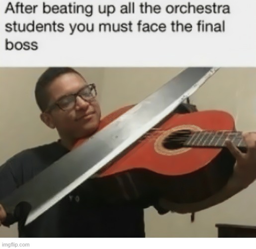 *Xenoblade Chronicles music intensifies* | made w/ Imgflip meme maker