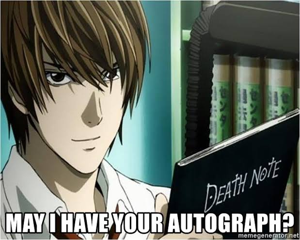 High Quality Can I have your autograph Blank Meme Template