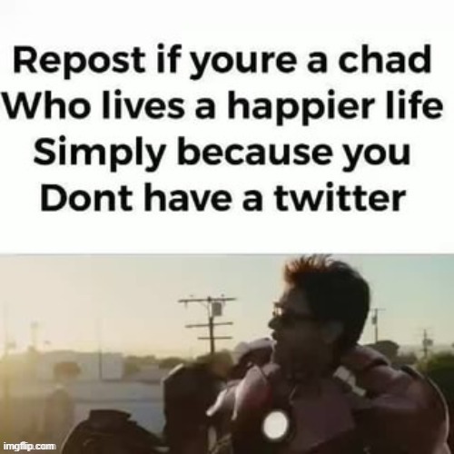 wouldn't exactly call myself a Chad but | made w/ Imgflip meme maker
